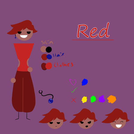 An old concept page for Red An old concept page for Red